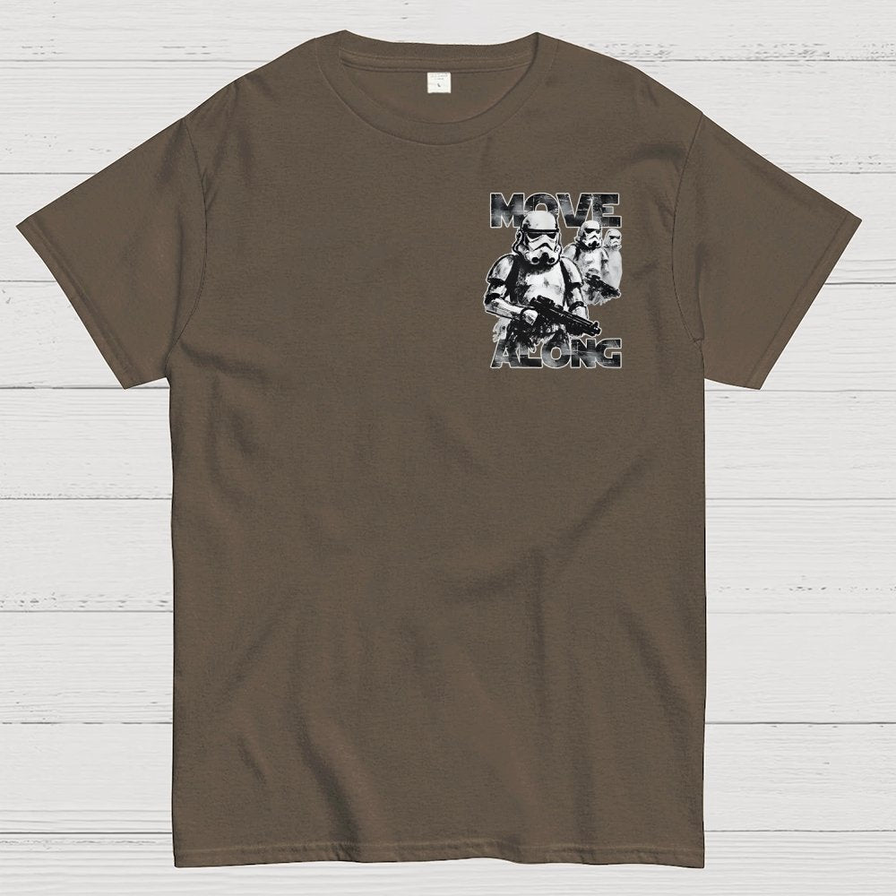 Move Along Front And Back Printing Geek T-Shirt