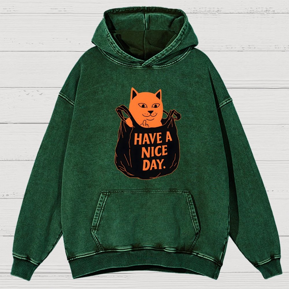 Have A Nice Day Vintage Distressed Hoodie