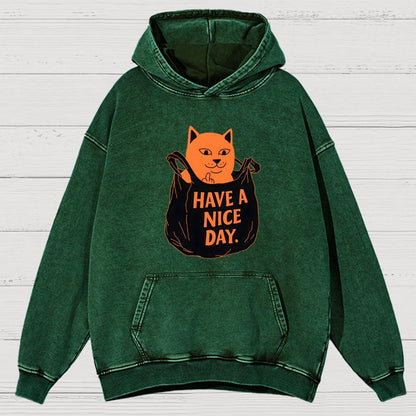 Have A Nice Day Vintage Distressed Hoodie