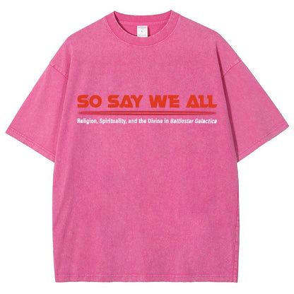 So Speak We All Vintage Distressed T-shirt