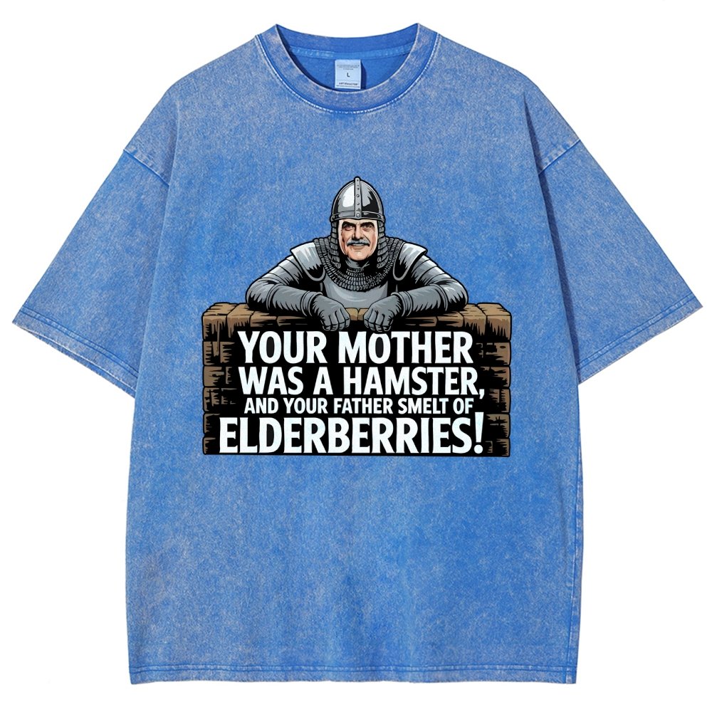 Your Mother Was A Hamster And Your Father Smelt Of Elderberries Vintage Distressed T-shirt