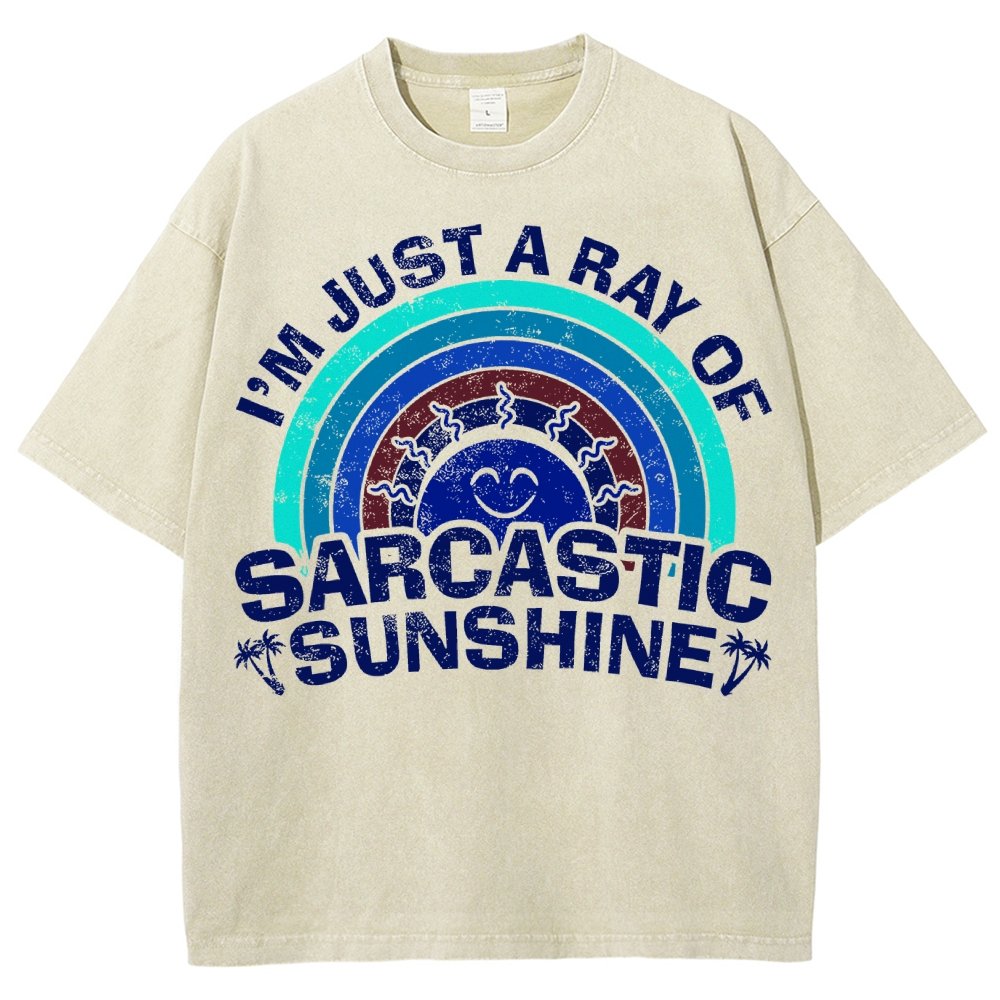 I'm Just A Ray Of Sarcastic Sunshine Funny Vintage Distressed T-shirt