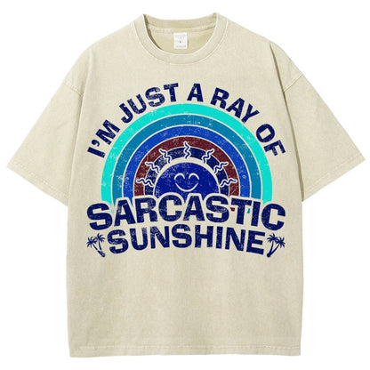 I'm Just A Ray Of Sarcastic Sunshine Funny Vintage Distressed T-shirt