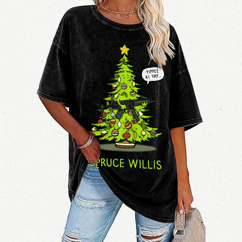 Yippee Ki Yay  Vintage Distressed T-shirt