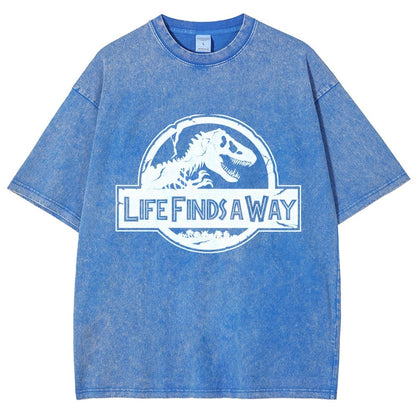 Life Finds A Way Vintage Distressed T-shirt