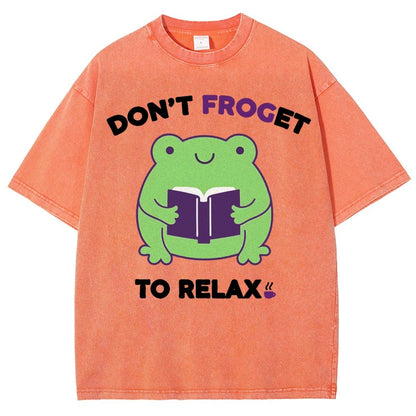 Don't Froget to Relax Vintage Distressed T-shirt