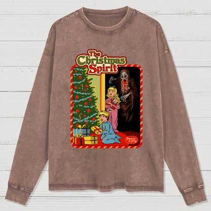 The Christmas Spirit Washed Long Sleeve Tee