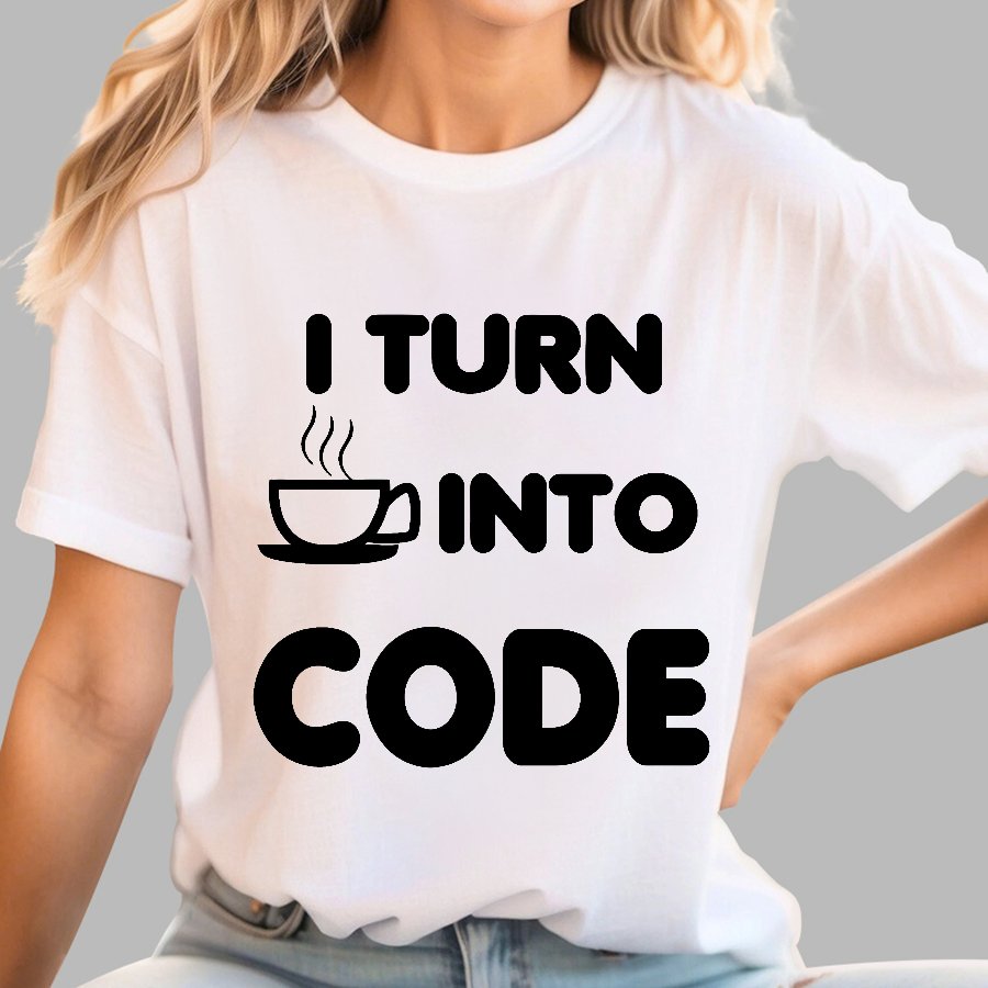 I Turn Coffee into Code Geek T-Shirt