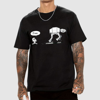 Empire Robot Dog-Planet Battles Geek T-Shirt
