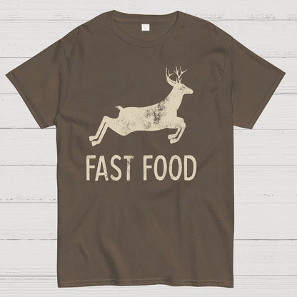 Fast Food Deer Funny Joke Hunting Geek T-Shirt