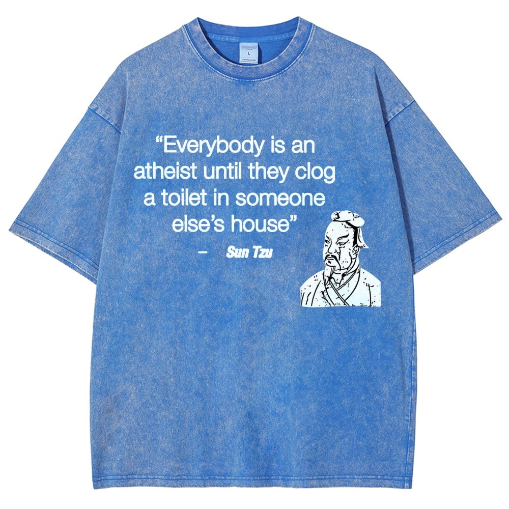 Funny Sun Tzu Saying Vintage Distressed T-shirt