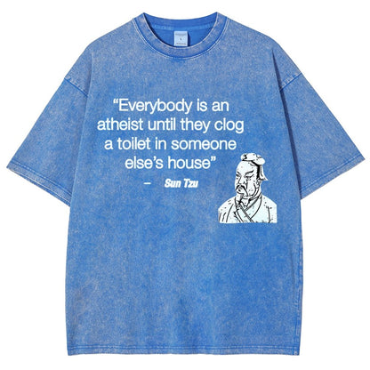 Funny Sun Tzu Saying Vintage Distressed T-shirt