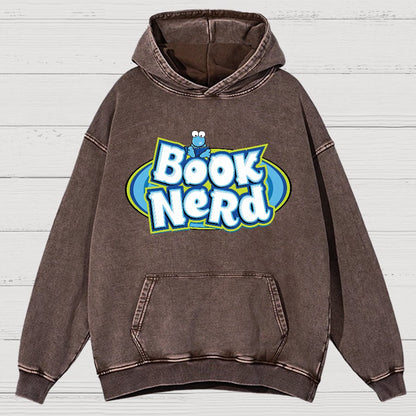 Book Nerd Vintage Distressed Hoodie