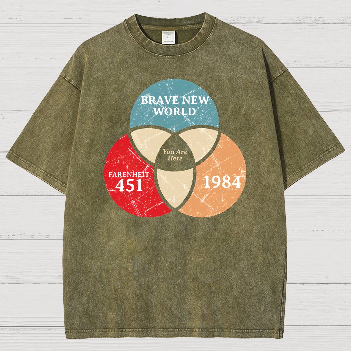 You Are Here Vintage Distressed T-shirt