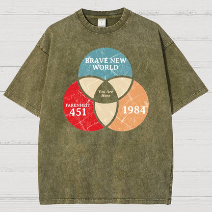You Are Here Vintage Distressed T-shirt