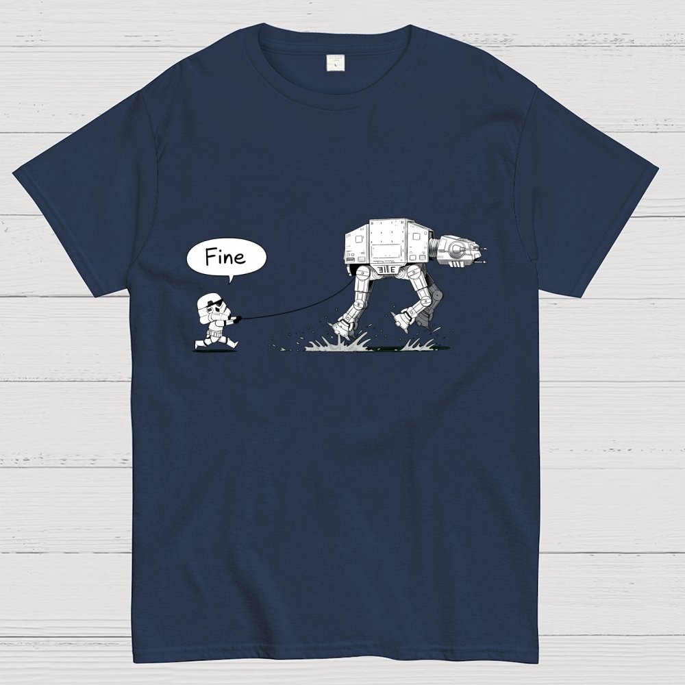 Empire Robot Dog-Planet Battles Geek T-Shirt
