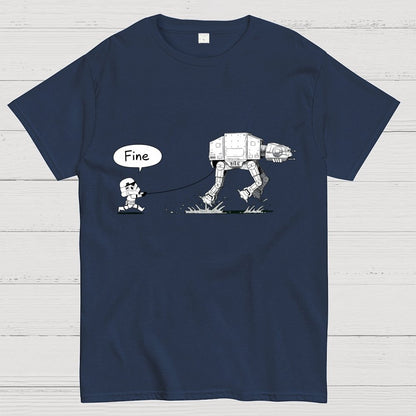Empire Robot Dog-Planet Battles Geek T-Shirt