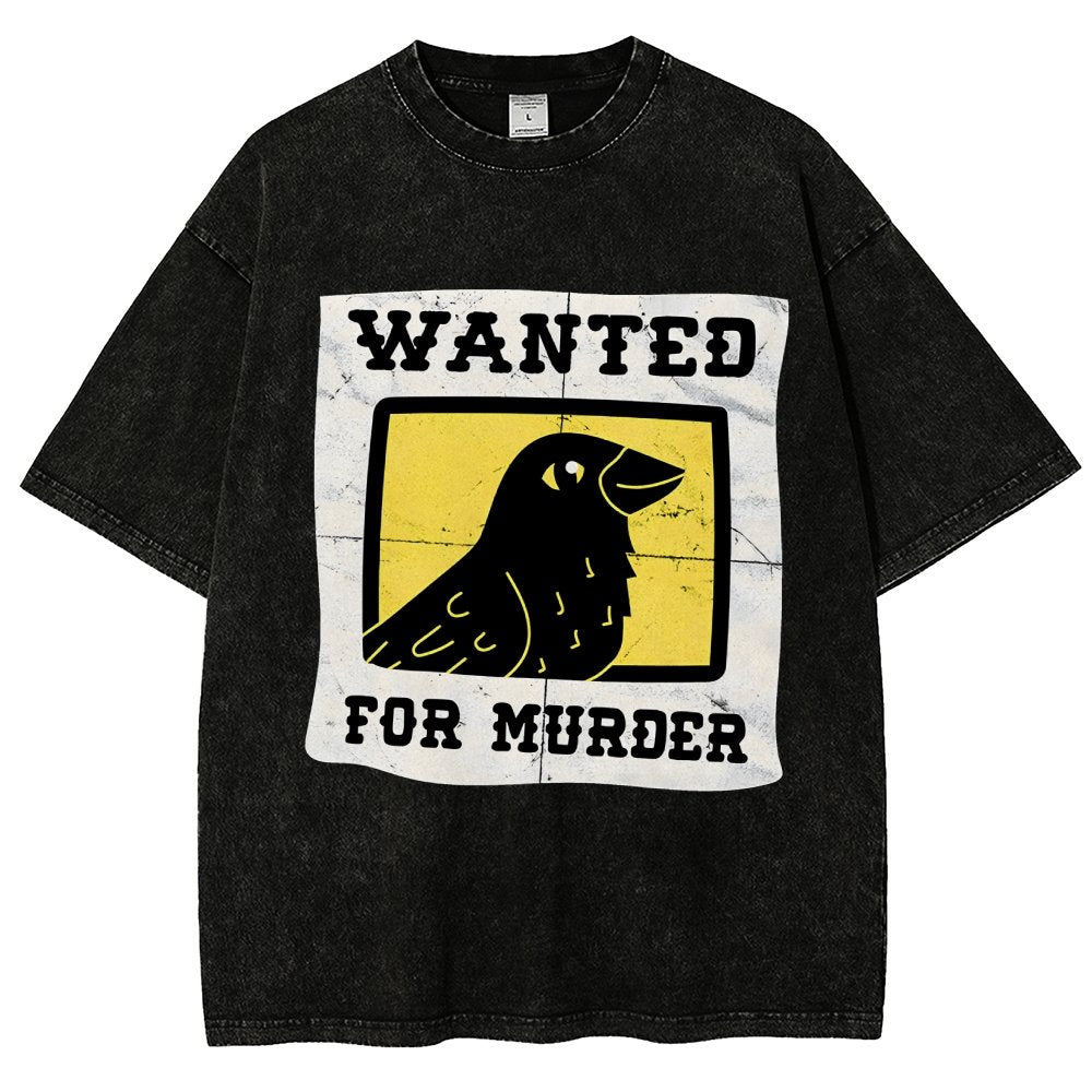 Crows Wanted Vintage Distressed T-shirt