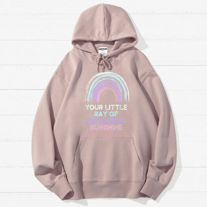 Your Little Ray of Sarcastic Sunshine Has Arrived  Geek Cotton Hoodie