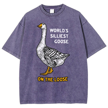World's Silliest Goose Vintage Distressed T-shirt