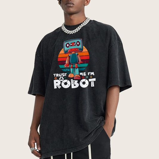 Trust Me I'm A Robot Vintage Distressed T-shirt