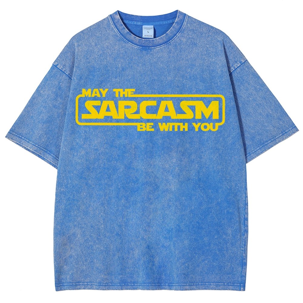May The Sarcasm Be With You Vintage Distressed T-shirt