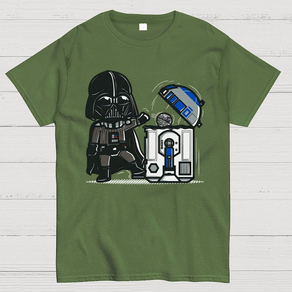 Galaxy Advanced Trash Can Geek T-Shirt