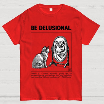 Tiger in the Mirror - Believe First, Then Become Geek T-Shirt