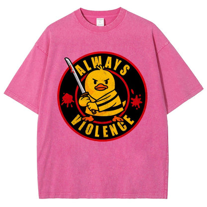 Always Violence Vintage Distressed T-shirt