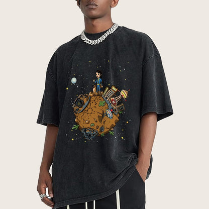Le Okey Dokey Vintage Distressed T-shirt