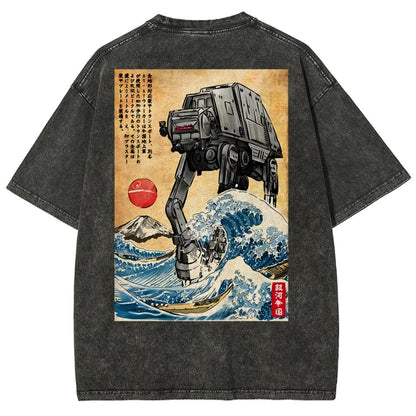 Cosmic Realm In Japan Washed T-Shirt