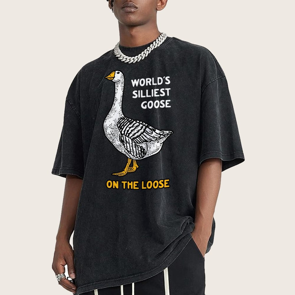 World's Silliest Goose Vintage Distressed T-shirt