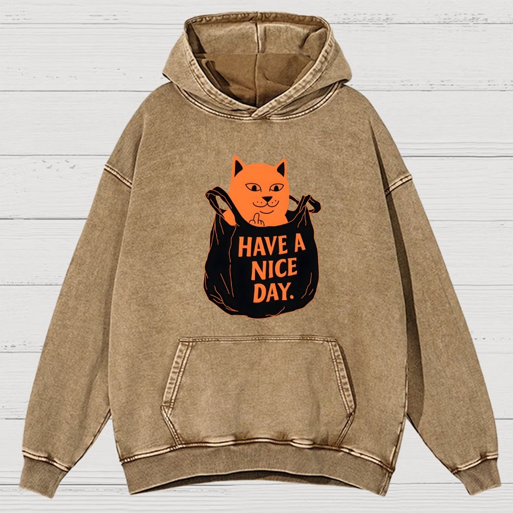 Have A Nice Day Vintage Distressed Hoodie