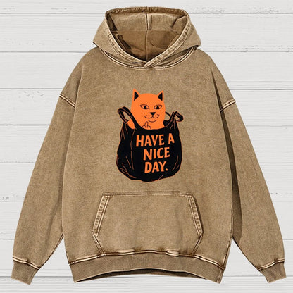 Have A Nice Day Vintage Distressed Hoodie