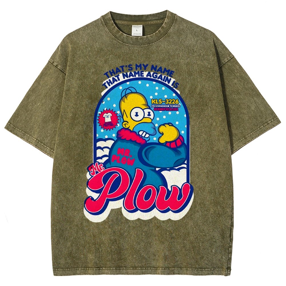 Mr. Snowplow Vintage Distressed T-shirt