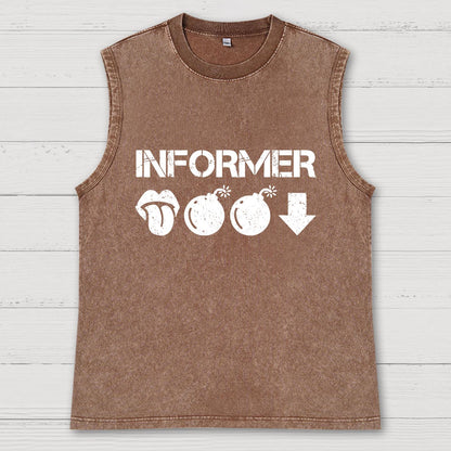 Informer Vintage Distressed Washed Tank