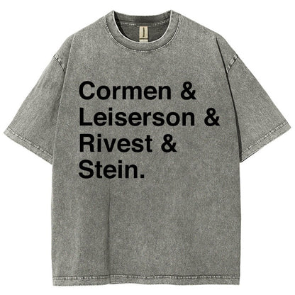 CLRS Algorithms Vintage Distressed T-shirt