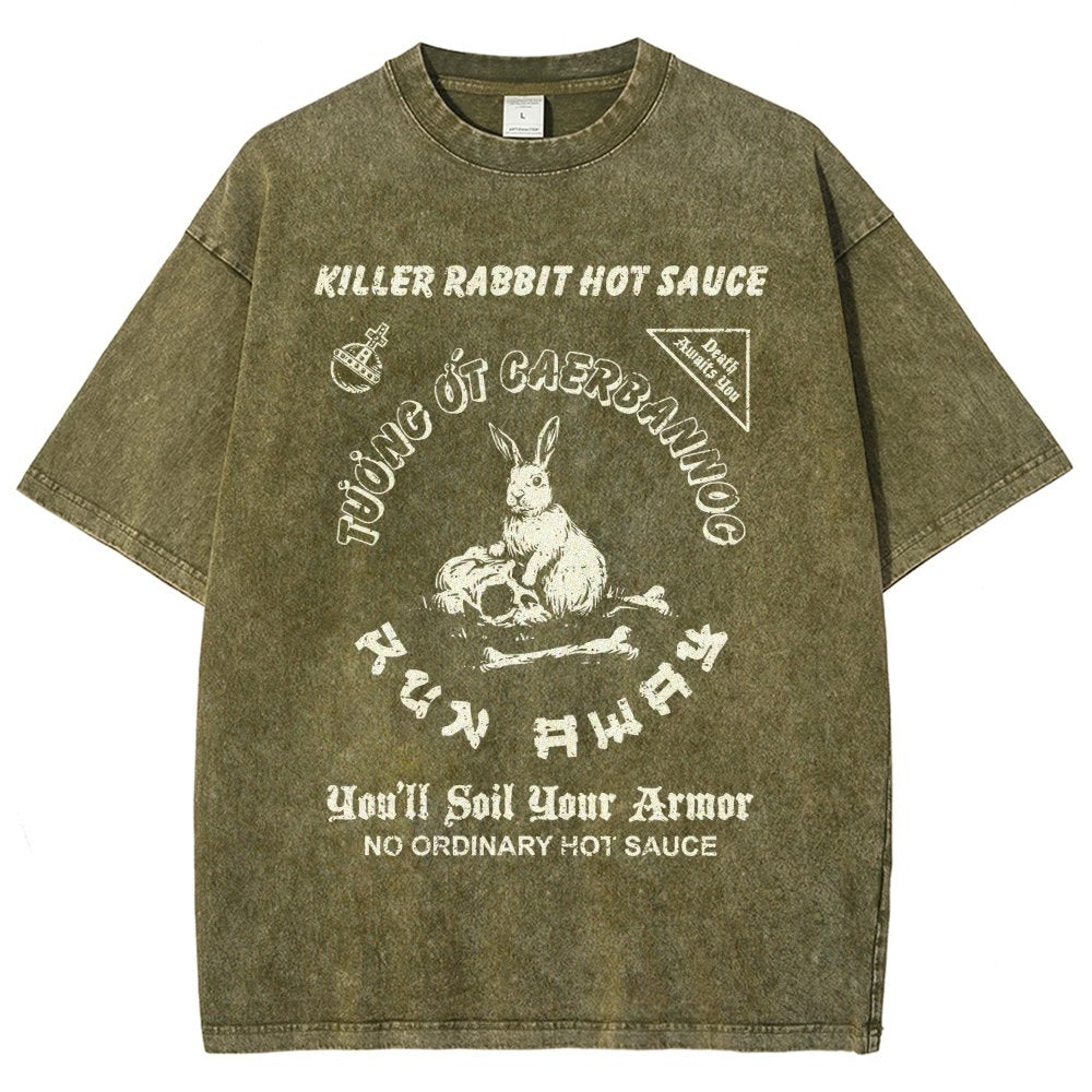 Killer Rabbit Hot Sauce Vintage Distressed T-shirt