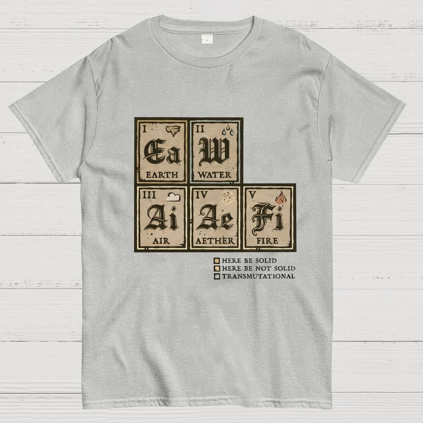 Periodic Table Vintage Nerdy T-Shirt