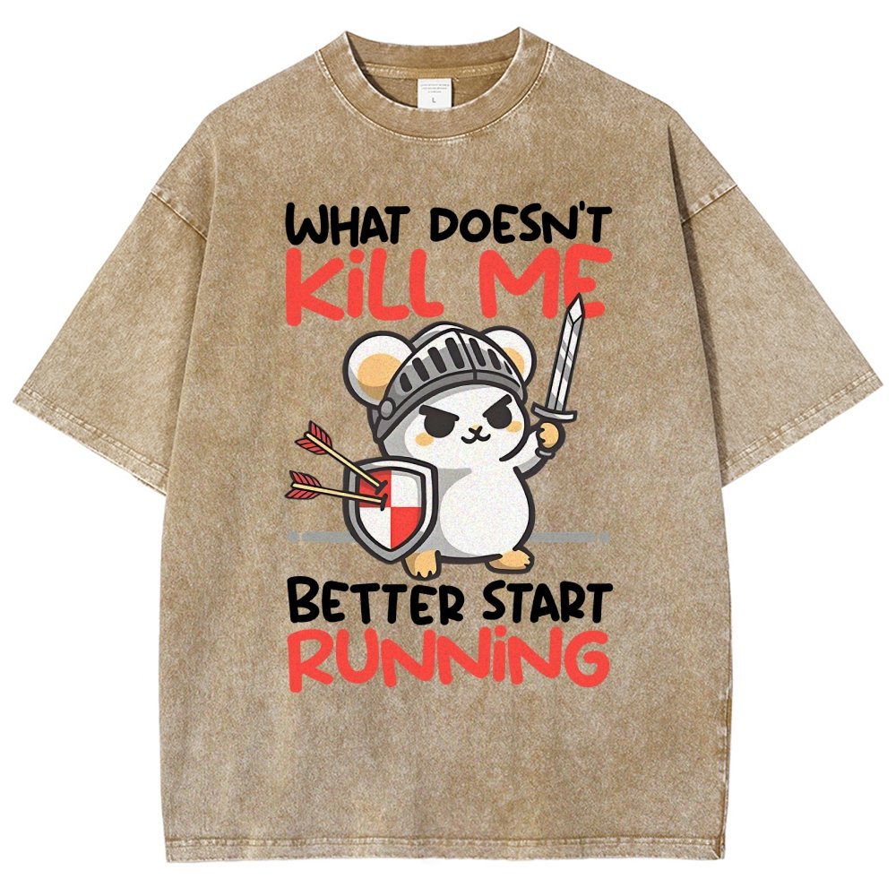 Knight mouse Vintage Distressed T-shirt