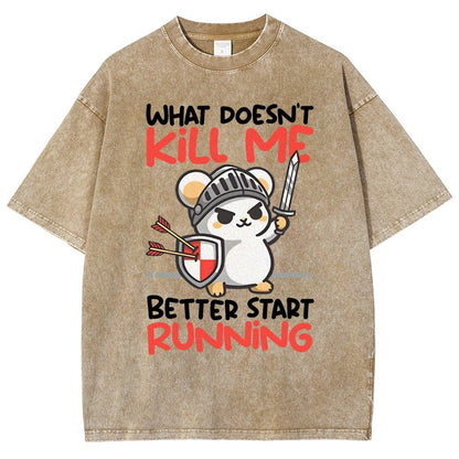Knight mouse Vintage Distressed T-shirt