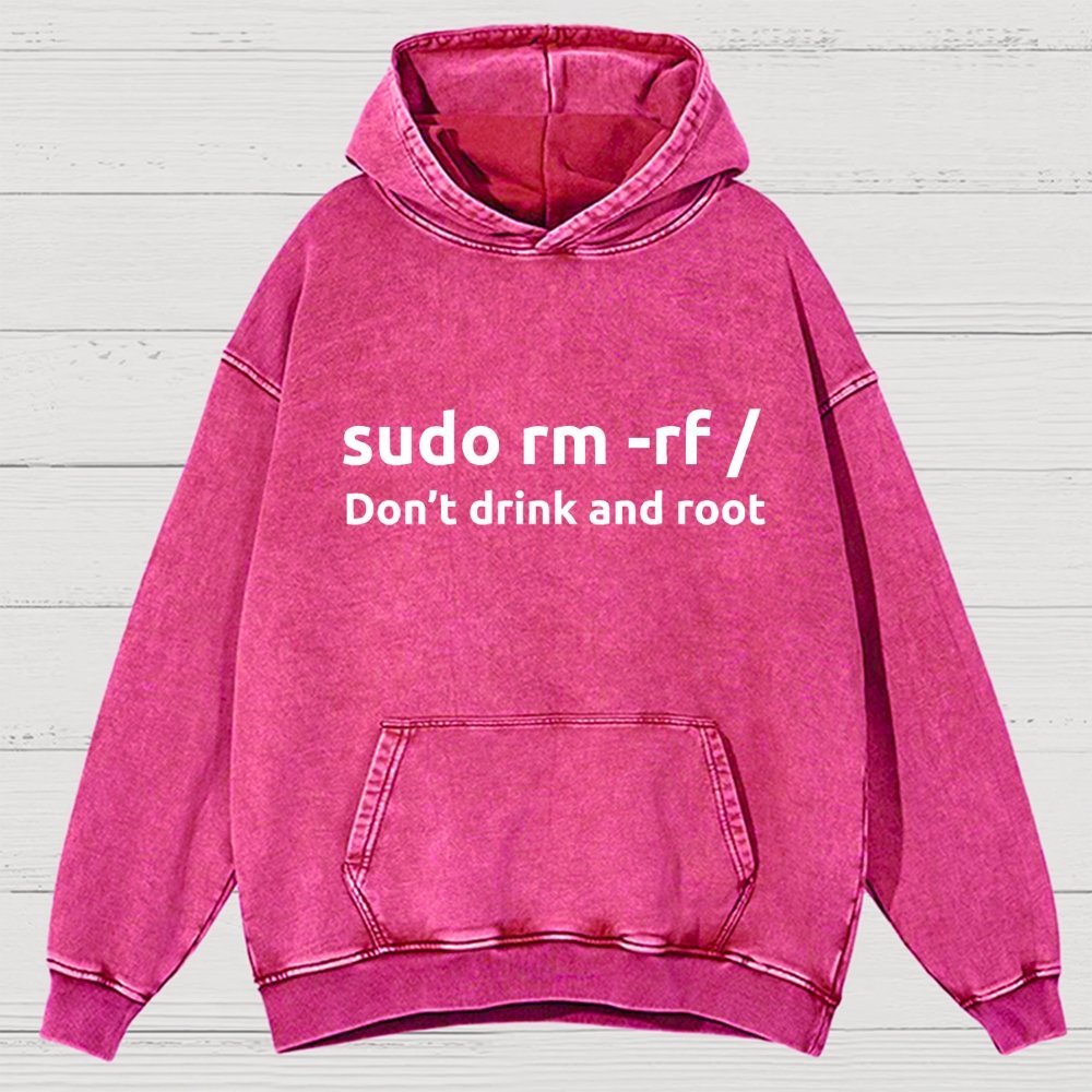Dont Drink & Root Vintage Distressed Hoodie