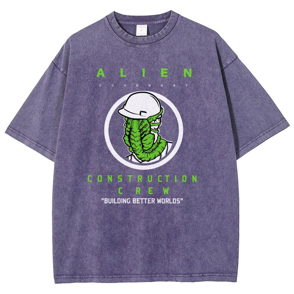 Mystery Construction Company Vintage Distressed T-shirt