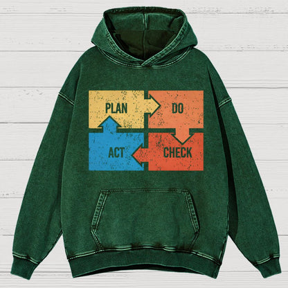Deming Funny Vintage Distressed Hoodie