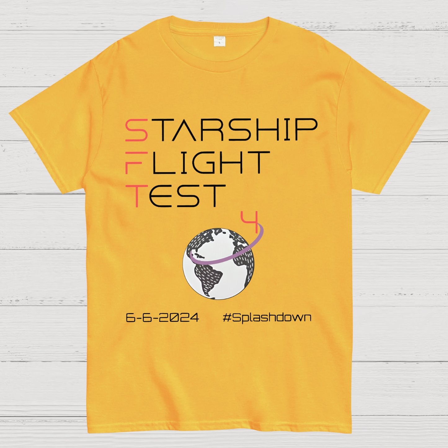 Starship Flight Test Milestone SFT4 Geek T-Shirt