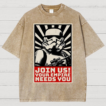 Join Us Your Realm Needs You Vintage Distressed T-shirt