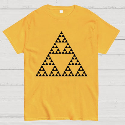 Sierpinski Triangle Fractal Unisex Geek T-Shirt