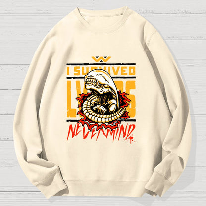 I Survived Geek Cotton Sweatshirt