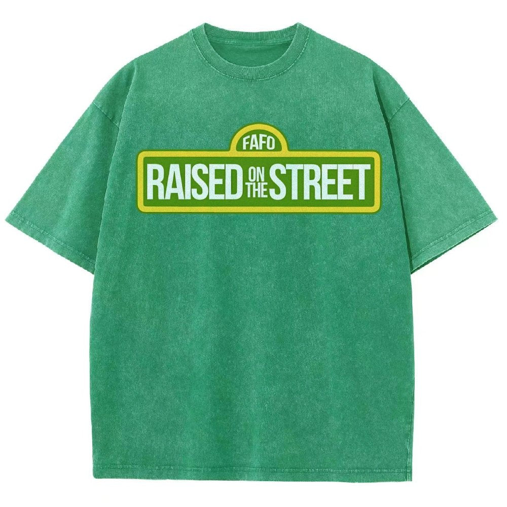 Raised On The Street Buy Now Vintage Distressed T-shirt