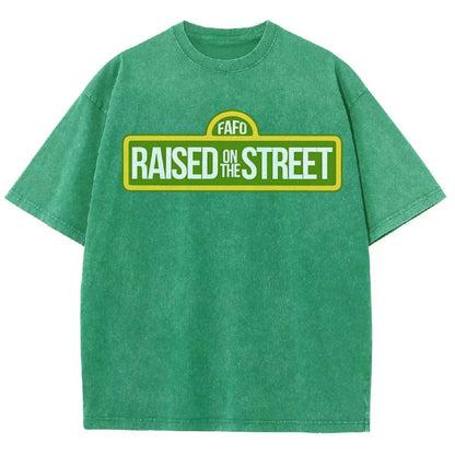 Raised On The Street Buy Now Vintage Distressed T-shirt
